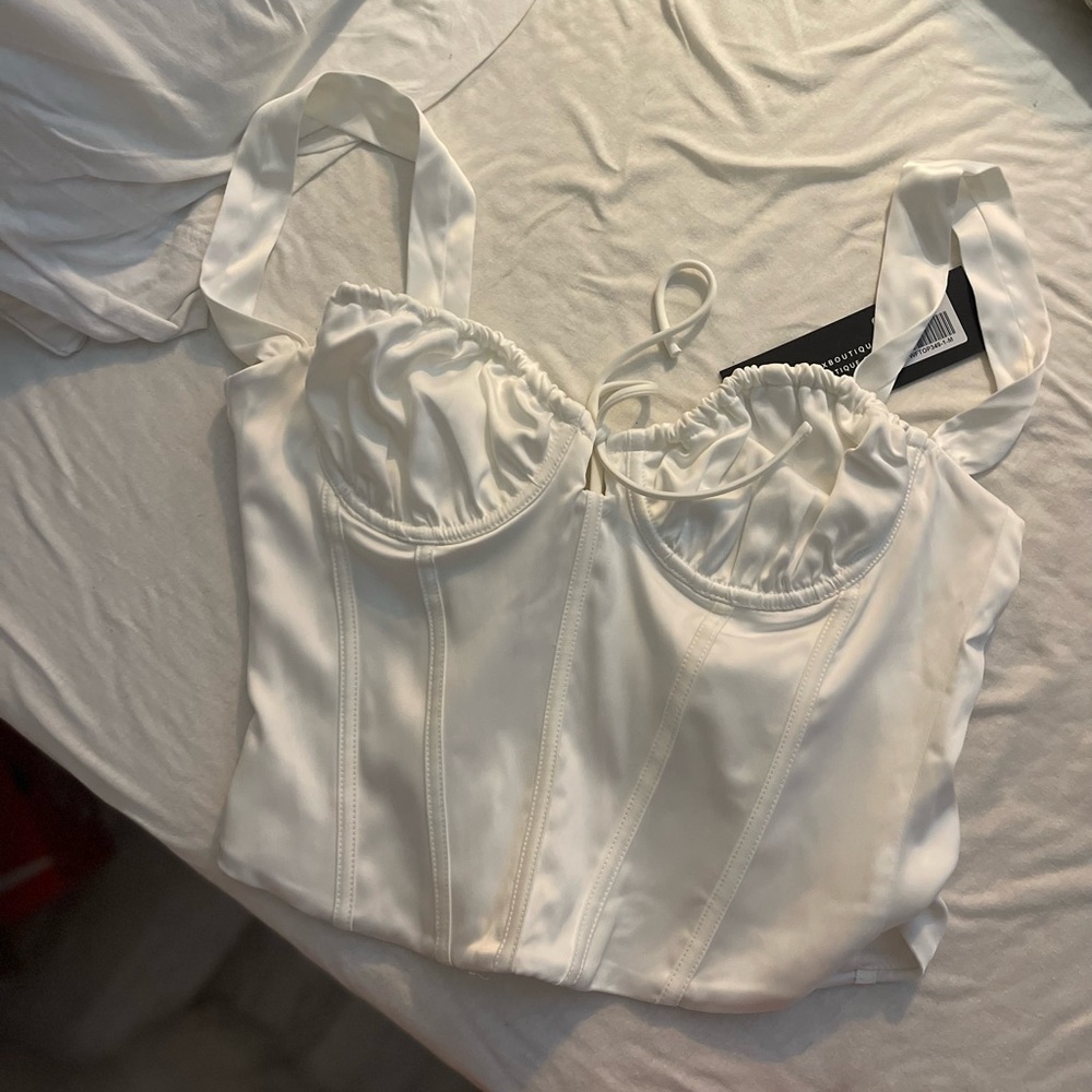 White corset Bustier
